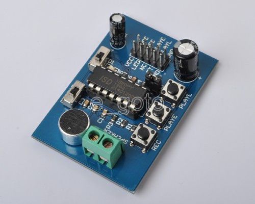 Isd1820 voice module voice board sound recording module on-board microphone for sale