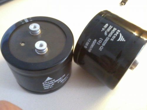 2pcs EPCOS 2200uF 400V Capacitor (Used)