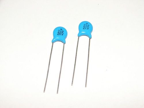 50pcs 2.2nF 2kV 222 High Voltage Disc Ceramic Capacitor Elecsound