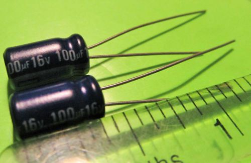 Aluminum Electrolytic Capacitors,Panasonic,100uF 16v 20%,(SU),Radial,10 Pcs