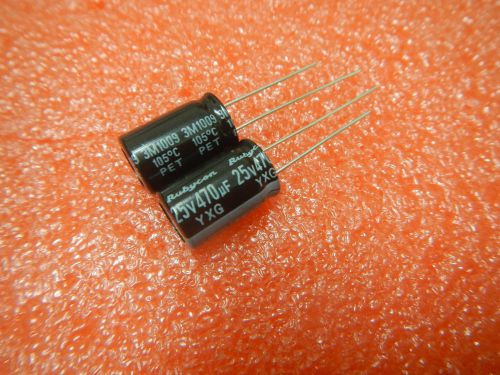 1000,Rubycon YXG 25V 470UF Electrolytic Capacitor 10X16