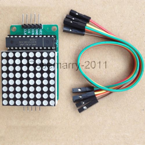 Max7219 dot matrix module mcu control display module for arduino w dupond cable for sale