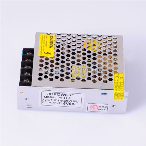 100pcs dc5v 6a 30w switch led power supply for 8806 ws2812 ws2801 strip 110~240v for sale