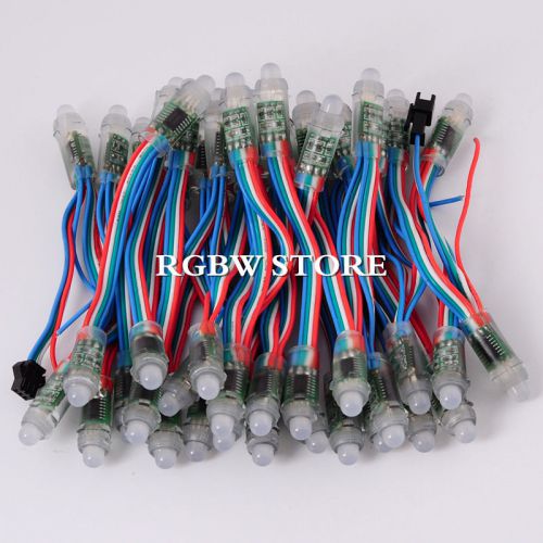 50pcs 5v ws2801 led pixel module ip68 5v full color rgb string addressable dc for sale