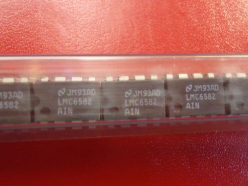 400 pcs NSC # LMC6582AIN IC OP AMP RAIL TO RAIL 3V 8-DIP NEW