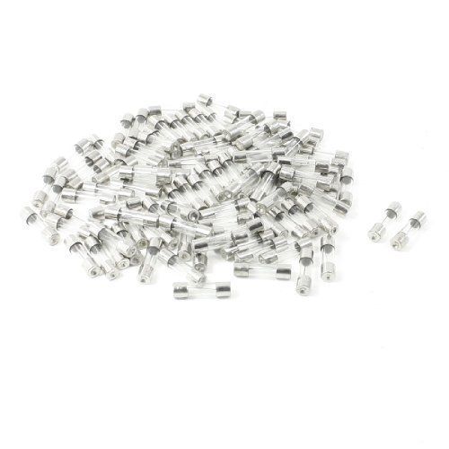 Amico 100 Pcs 250 Volts 20Amp Fast Blow Type Glass Tube Fuses 5 x 20mm