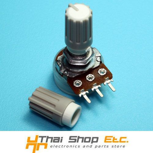 20 x Knob Grey with White Mark for Potentiometer Pot -HJ106- THAISHOPETC