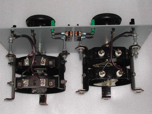 Westinghouse rack-mount double rheostat 2x2 x 75ohm 2.5A 600V each, style1369698