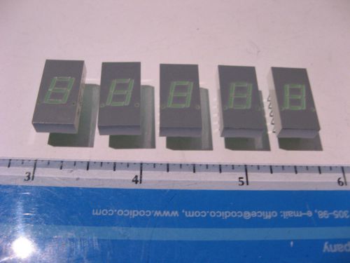 Qty 5 LED Display CC Green HP Agilent 7.6mm HDSP-3603 - NOS