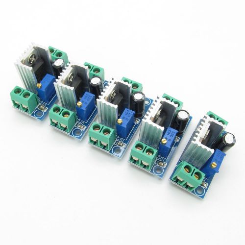 LM317 DC-DC Converter Buck Circuit Board Adjustable Linear Regulator (Pack of 5)