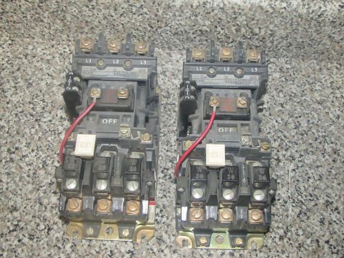 TWO ALLEN BRADLEY 509-AOD AC STARTERS