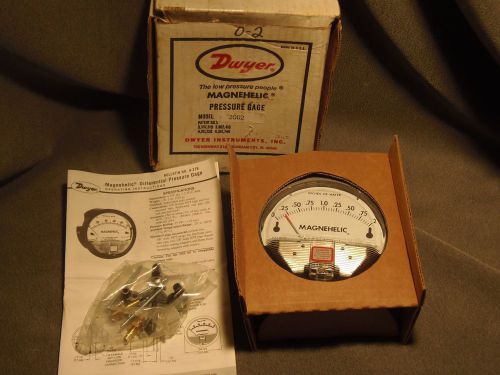 DWYER 2002 MAGNEHELIC 0”- 2”-H2O 1/8” NPT  5”GAUGE NEW Free U.S. Shipping