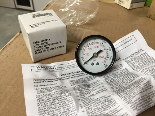 NEW Grainger Pressure Gauge 5WZ41 169787A C-PT 2&#034; P505 160PSI 1/4NPT CBM