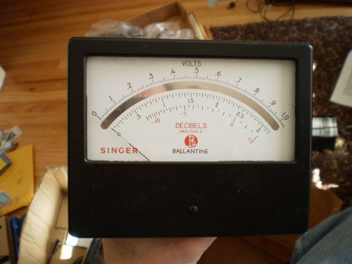 Vintage Singer Ballantine 6025 Meter from Vacuum Tube Voltmeter