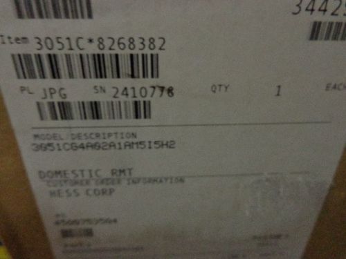 NEW EMERSON ROSEMOUNT 3051C-G4A02A1AM5I5H2  COPLANAR PRESSURE TRANSMITTER