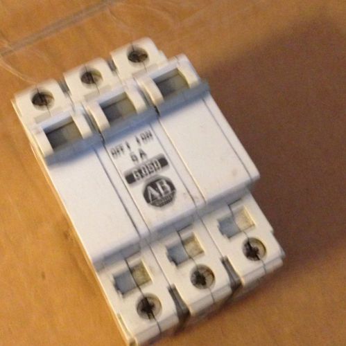 Allen bradley 3p 5 amp g050 1492-cb3 circuit breaker din mount for sale