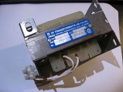 OY Transformatik 120V 1.4A Primary 220V 0.7A Secondary Step Up Transformer USED