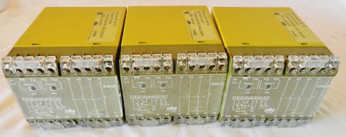 Lot of 3: Pilz PNOZ 474695 17753 24VDC 3S 1O 250VAC 400VAC 8/5A 2000VA 10AF/6AT