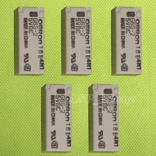 5PCS 5V Relay G6S-2-5VDC 0.5A 125VAC 2A 30VDC 8PIN for Omron Relay