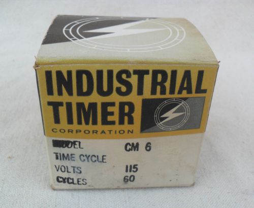 NOS VINTAGE INDUSTRIAL TIMER CORP. CM 6  115 VOLTS 5 WATTS PERCENTAGE TIMER