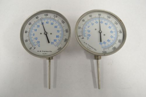 LOT 2 TRERICE 52-2796 TEMPERATURE GAUGE -20-95C 5IN FACE B253347