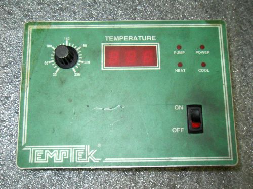 (V43) 1 USED TEMPTEK 213700 VT LS TEMPERATURE CONTROLLER PANEL