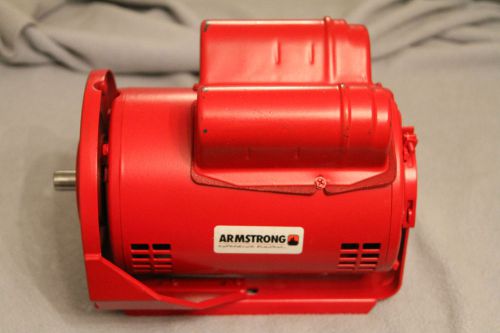 ARMSTRONG 1/2 HP PUMP MOTOR 115/208-230 1 PH REVERSIBLE NOS 1725 RPM MADE USA