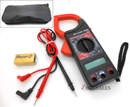 Digital clamp meter ac/dc current 1000amp 1-3/4&#034; lcd 4 digit clamp meter reader for sale