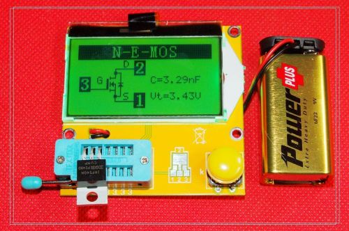 Mega328 transistor tester diode triode capacitance esr meter mos/pnp/npn l/c/r for sale