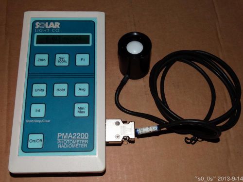 Solar light pma 2200 photometer radiometer w/ 2140 ir visible 400-1100nm sensor for sale