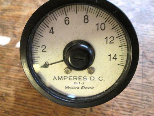 WESTERN ELECTRIC  AMPERES D.C.  METER