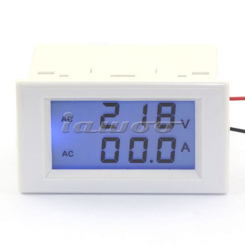 Digital voltage gauge amp meter ac 100a/200-450v 380 v volt high current sensing for sale