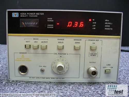 Agilent HP 436A Power Meter w/ 022  ID #24242 TEST