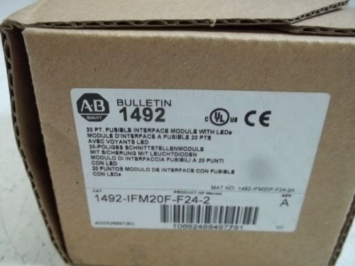 ALLEN BRADLEY 1492-IFM20F-F24-2 INTERFACE MODULE WITH LEDS *NEW IN A BOX*