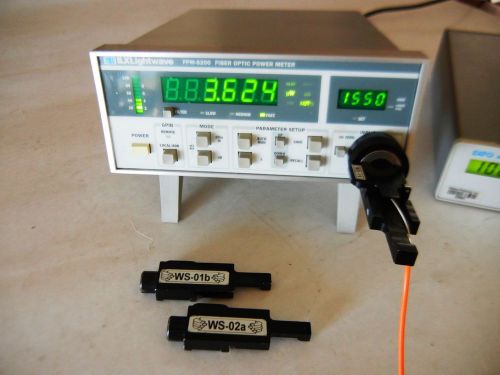 Newport,  ILX Lightwave FPM-8200 Optical Power Meter With 3 Bare Fiber Adaptors