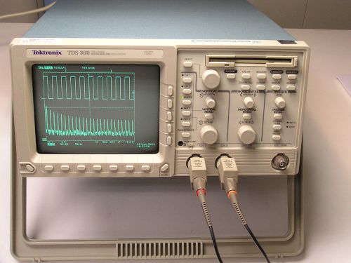 Tektronix TDS360 200Mhz Digital Oscilloscope w. Traceable Calibration