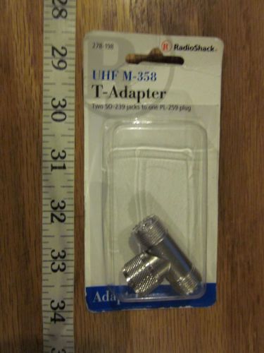 RadioShack model # 278-198 UHF M-358 T-Adapter with free shipping!