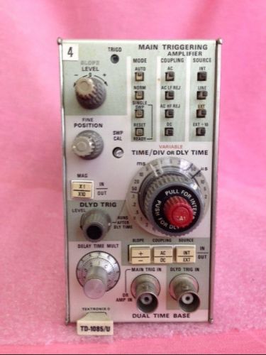 Tektronix #TD1085/U  Dual Time Base plug-in