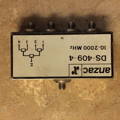 Anzac DS409 4 Way Splitter 10-2000MHz