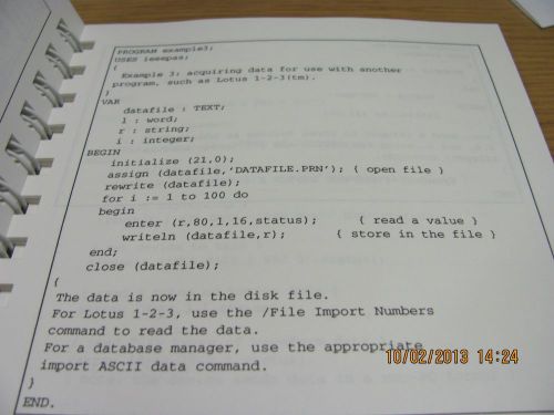 CAPITAL EQUIPMENT MANUAL IEEE-488: Instrumentation Interface - Reference #18267