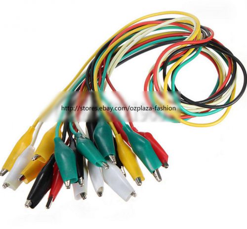 10pcs 50cm double-ended crocodile clips cable alligator clips testing wire go for sale