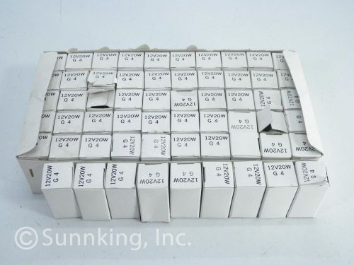 (59) 12V20WG4 HALOGEN LAMP New in Box 12V 20W G4