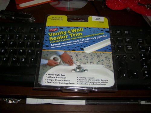 Magic Vanity And Wall Sealer Trim White BRAND NEW