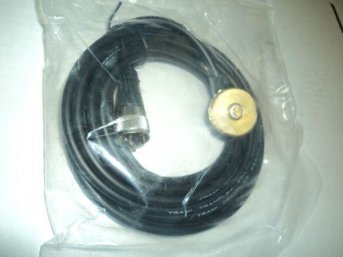 NEW Tram 2250 NMO 3/8&#034; - 3/4&#039; Hole Mount 17&#039; cable w/ PL-259 Longer shaft !!!