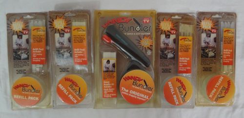 Handy bundler zip tie wrap strapping dispenser + (4) refill packs ~as seen on tv for sale