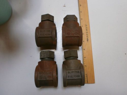 8 UNUSED GRUVLOK 1 1/4&#039; SLIP-TEE FIG.7059 VALVES