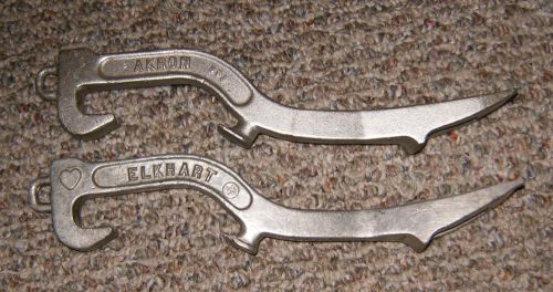 AKRON Brass Mfg. Style 10 &amp; ELKHART # T-464 Fire Hose &amp; Hydrant Wrench, Aluminum