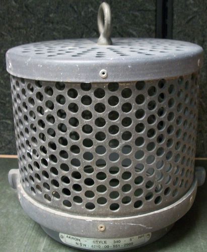 Akron heavy-duty barrel suction strainer 340-50 5.0&#034; pyrolite with rope eye for sale