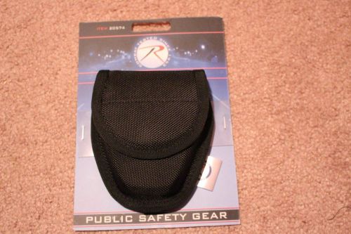 New Rothco  Deluxe Black Nylon Police Security Duty Nylon Handcuff Case