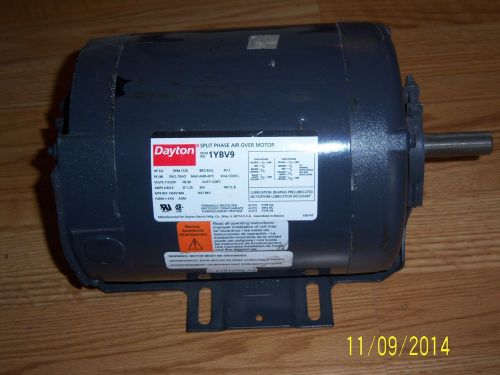 Dayton 1ybv9 aeration fan motor split phase enclosed air-over 1/2hp 1725 rpm * for sale